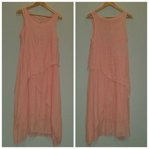Pink Sun Beach dress Maxi Exist